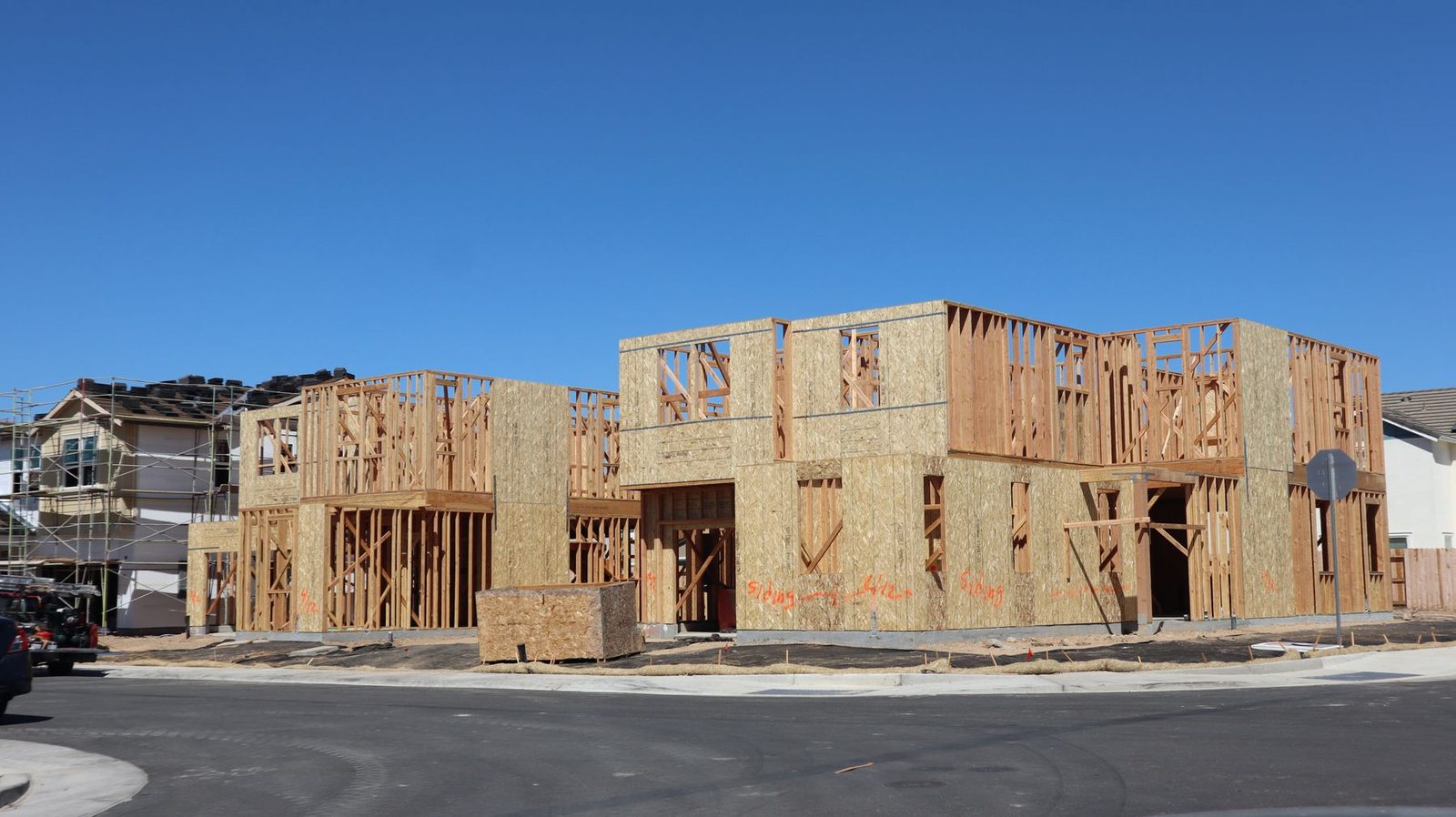 Example home under construction